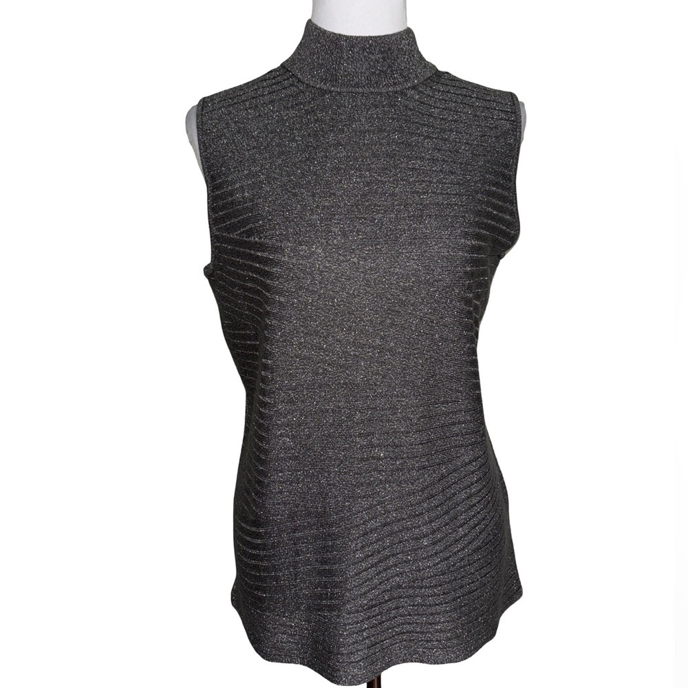 Dana Buchman Black Sleeveless Top